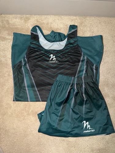 Green leotard and shorts - leotard,