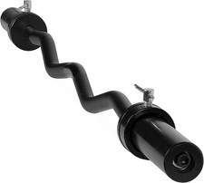 Olympic EZ Curl Bar, Black