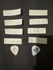 Lewis Capaldi Guitar Picks Set And Tour Confetti Set Of 8 Different Phrases
