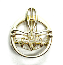 Vintage 1992 OMG OLA GORIE Sterling Silver Art Nouveau Mackintosh style Brooch