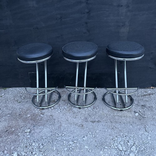 Chrome kitchen bar stools - kitchen,