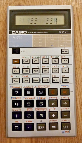 Casio 570b vintage - casio, fx-570b