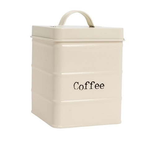 Coffee storage canister metal - coffee,