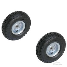 2 x 10" pneumatic wheels &