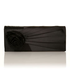 NEW WOMENS FLOWER BRIDAL SATIN