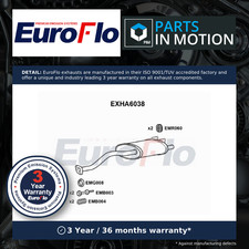 Exhaust Back / Rear Box fits HONDA CIVIC EG6 1.6 91 to 95 B16A2 EuroFlo Quality