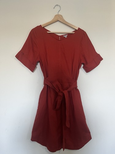 Jigsaw terracotta linen - linen, dress