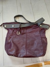 L. Credi Plum Leather Shoulder