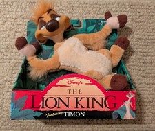 Mattel Disney The Lion King TIMON Meerkat Toy Plush New In Box. VGC. Never used.