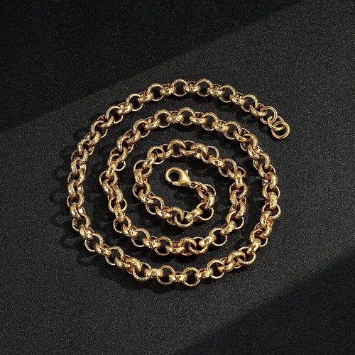 Men 9ct gold belcher chain - gold,