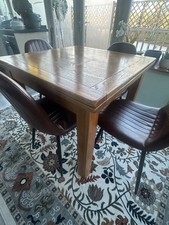 Real wood 4 seater dining