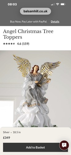 Balsam hill angel christmas - balsam,