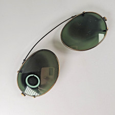 Calvin Klein CK 191C Clip-On Sunglasses Green Lens 52-21 122mm Designer