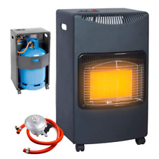 4.2KW CALOR GAS PORTABLE CABINET HEATER FIRE BUTANE WITH REGULATOR & HOSE NEW