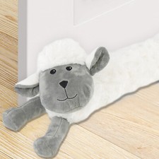 Novelty Draught Excluder Dog Cat Design Fabric Fleece Draft Door Stopper Cushion