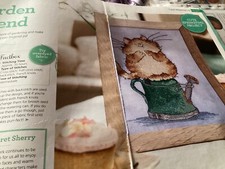 Margaret Sherry Garden Friend Cat Design Cross stitch chart Only / 253