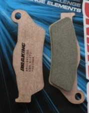 Braking front brake pads