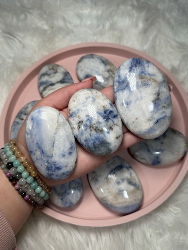 Afghanite large palmstone rare - large,