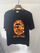 A Bathing Ape Tee Bape PUBG Mobile Size L Black T-Shirt