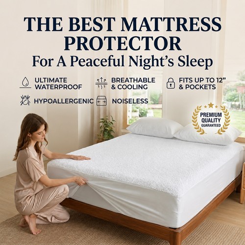 Quilted mattress protector - quilted,