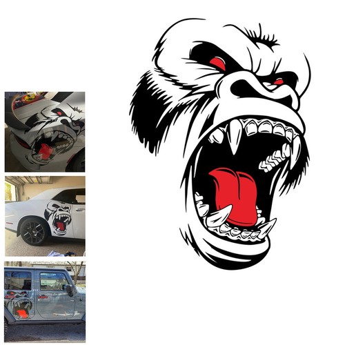 Car stickers horror ape - horror,