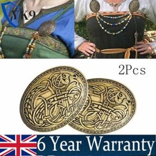 2X Vintage Viking Brooch Pin Buckle Clasp Clothes Fastener Cloak Pins for Women