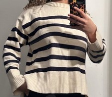 Zara black And White Stripe