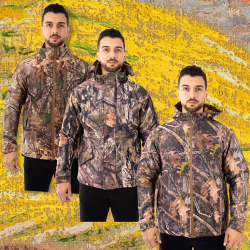 Mens camouflage padded - padded, jacket