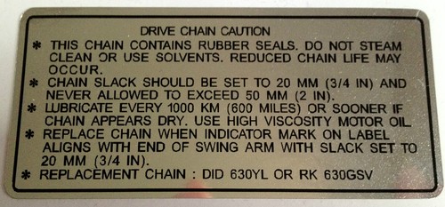Suzuki gs1000 gs1000s chain - suzuki,