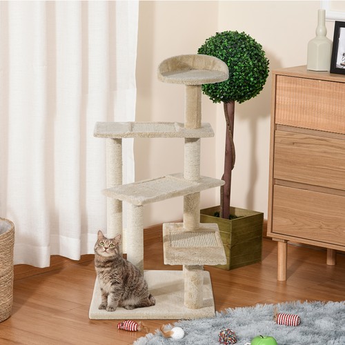 Pawhut 100cm cat tree indoor - 100cm,