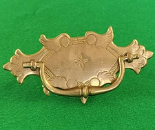 Cast brass engraved plate D