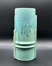 Art Deco Pyramus Vase by Clarice Cliff for Shorter & Sons 8” tall 3” dia READ AD