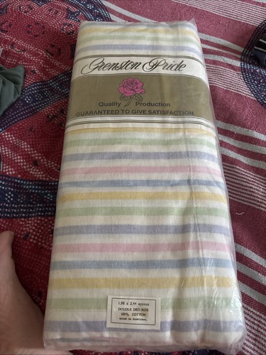 Vintage striped bed - vintage,