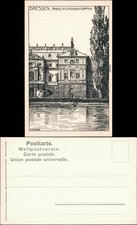 Postcard Dresden artist