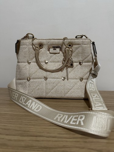 River island cream woven - cream, with