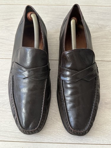 Dark brown leather moccasin - dark,