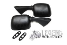 Suzuki GSXR600 GSXR750 K1 K2 Pair Of Mirrors Black -- W1-10