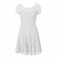 Womens Ladies Lace Mini Dress