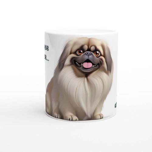 Pekingese funny dog - pekingese, (peke)