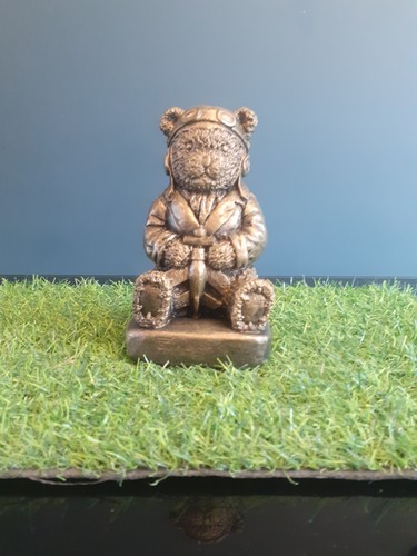 Stone garden teddy bear - teddy, pilot