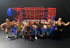 WCW Wwe Mattel Galoob x6 Ring Wwf Hasbro Style  Bundle Wrestling Figures