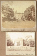 Long Buckby Vicarage and Hall, Northamptonshire. Two 1870s albumen photograph