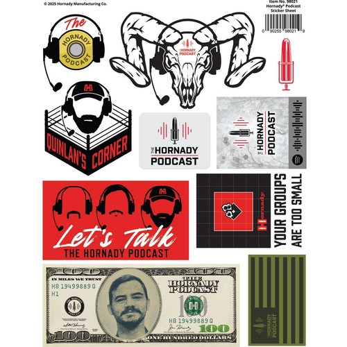 Hornady podcast sticker - sticker, sheet