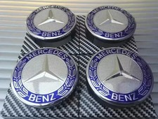 4 x Blue Mercedes Benz 75mm