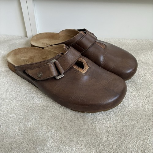 Haflinger leather clogs mens - haflinger,