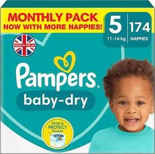 Pampers Baby-Dry Nappies Size