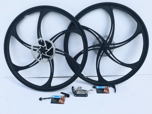 Pair magnesium bike wheels - wheels, 26