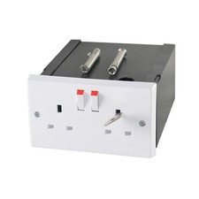 Imitation Double Plug Socket Wall Safe Security Secret Hidden Stash Box 