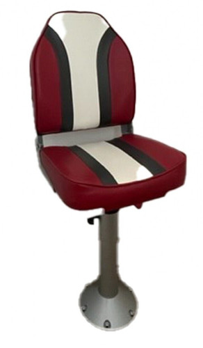 Folding boat seat - &, adjustable