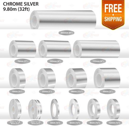 Chrome silver pin stripe - pin, car